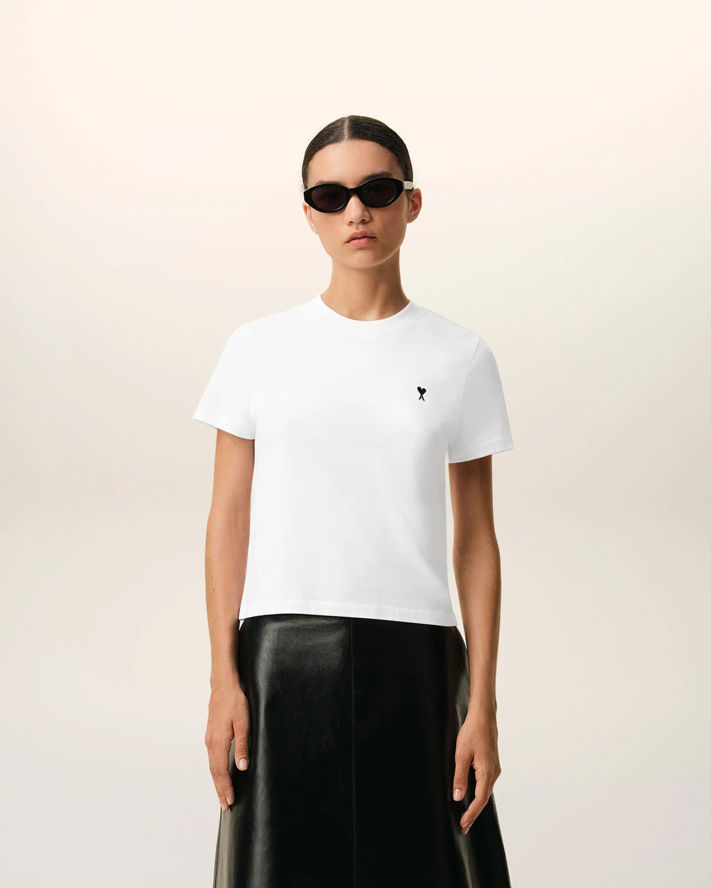 T-shirt Ami Paris Court Coton