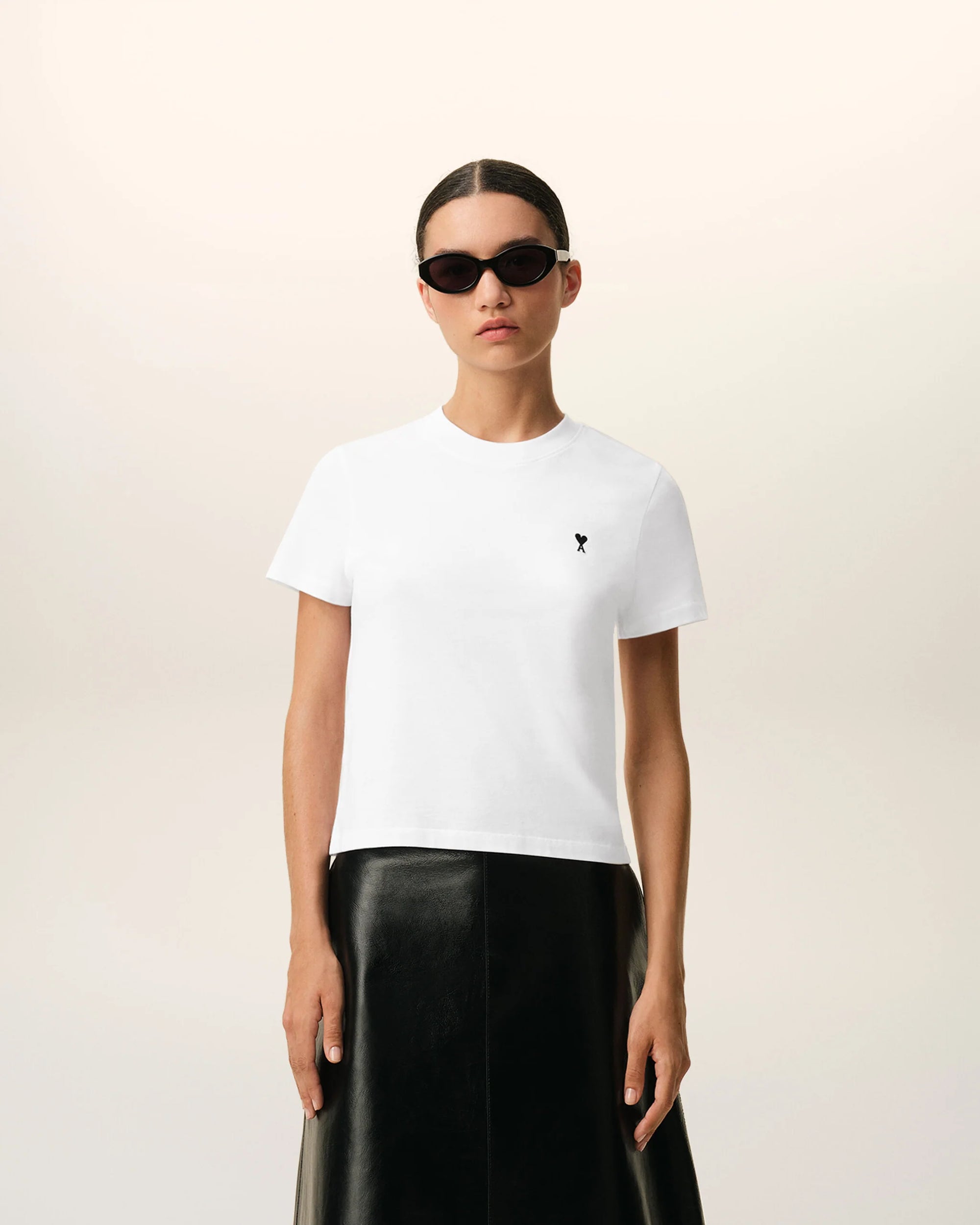 T-shirt Ami Paris Court Coton