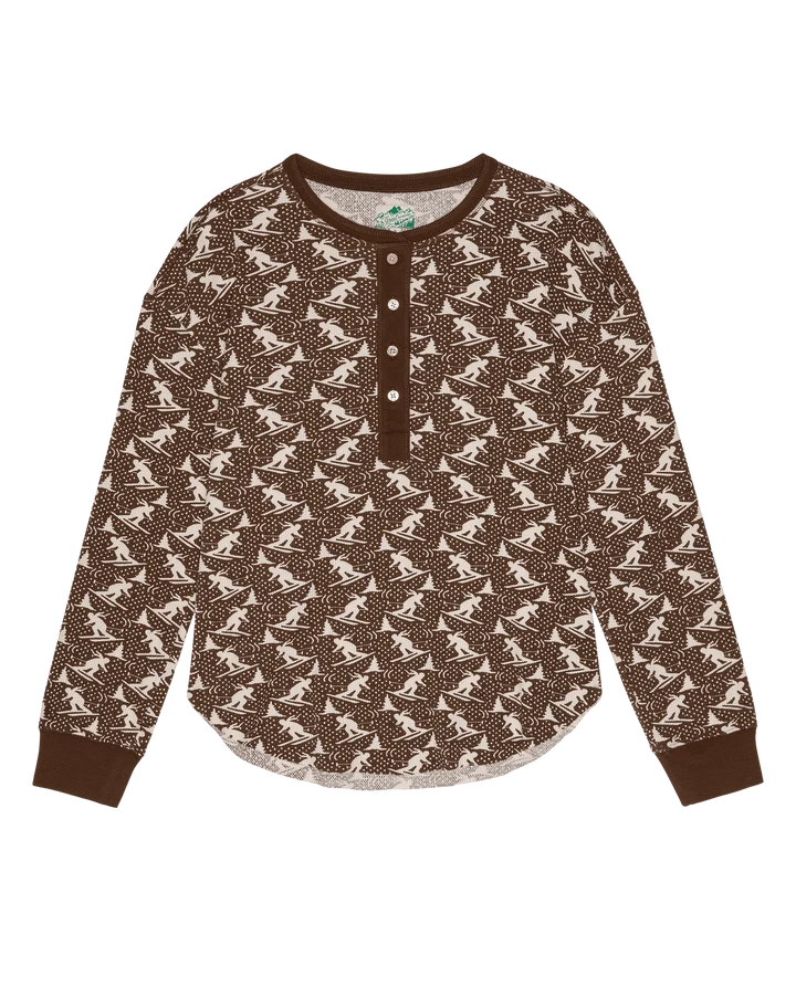 T-shirt TheGreat. Slope Henley Umber | Podiums Nancy