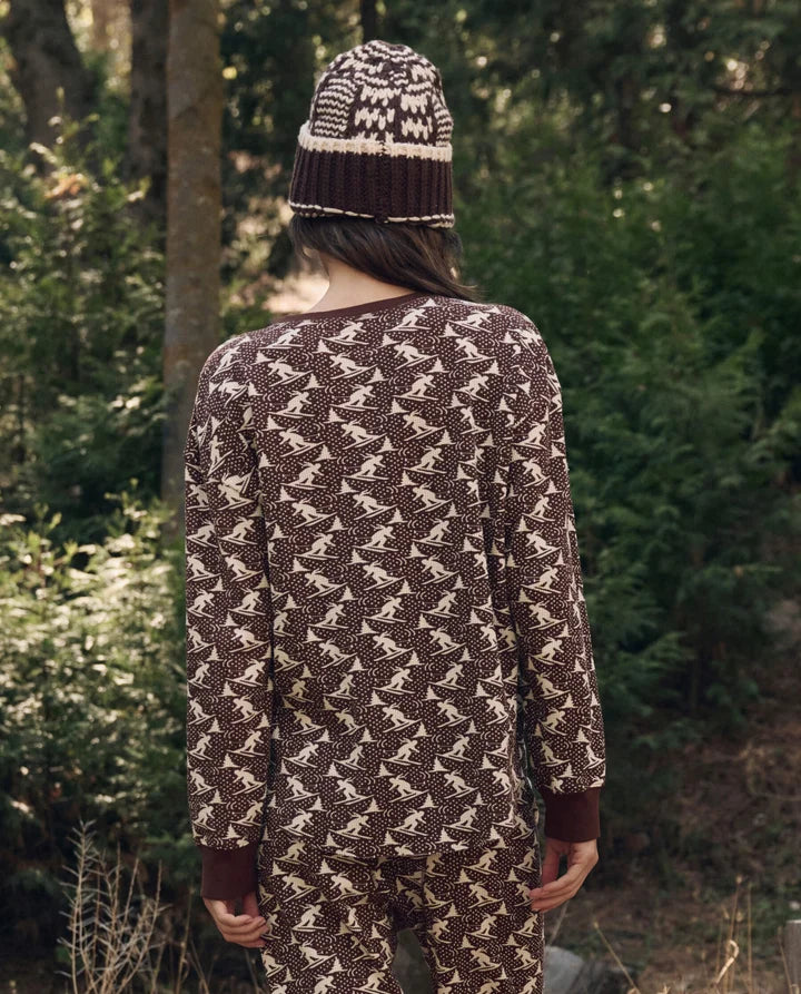 T-shirt TheGreat. Slope Henley Umber | Podiums Nancy
