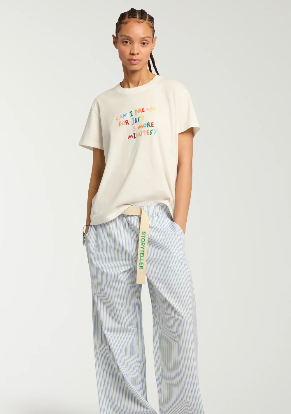 Tee-Shirt Mira Mikati Can I Dream White | Podiums Nancy