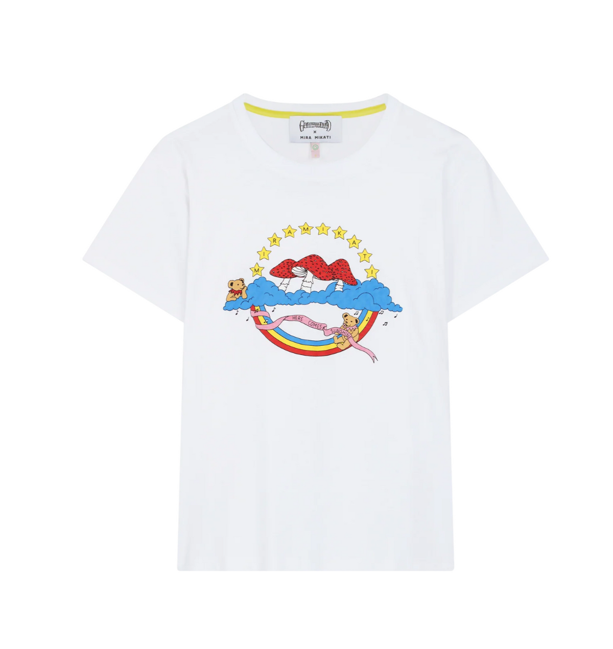 Tee-Shirt Mira Mikati Rainbow Heres Comes Sunshine | Podiums Nancy
