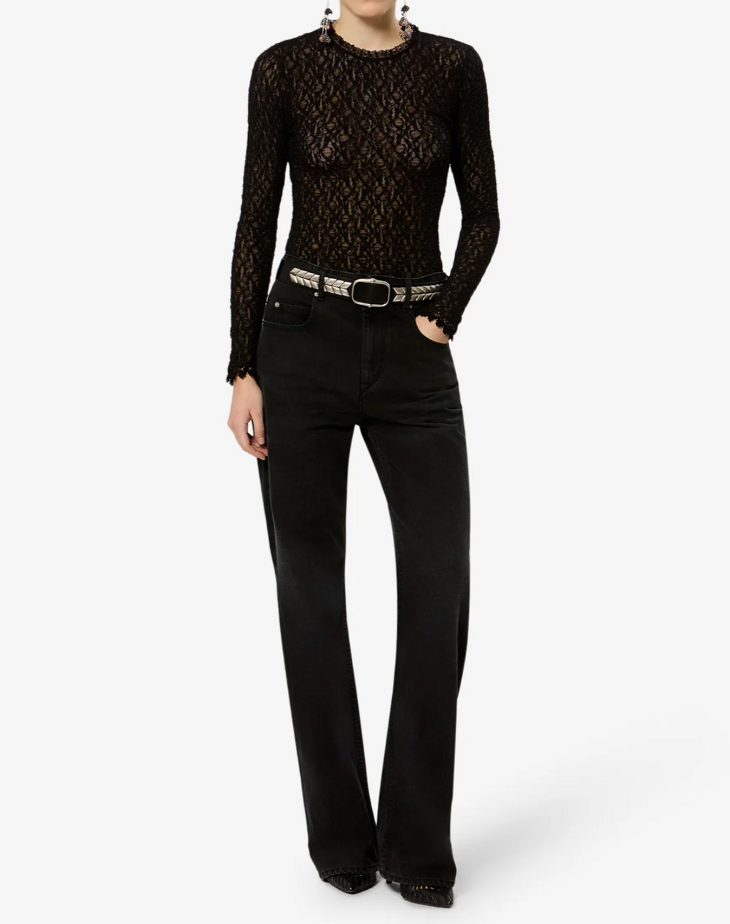 Top Isabel Marant Brany Black | Podiums Nancy