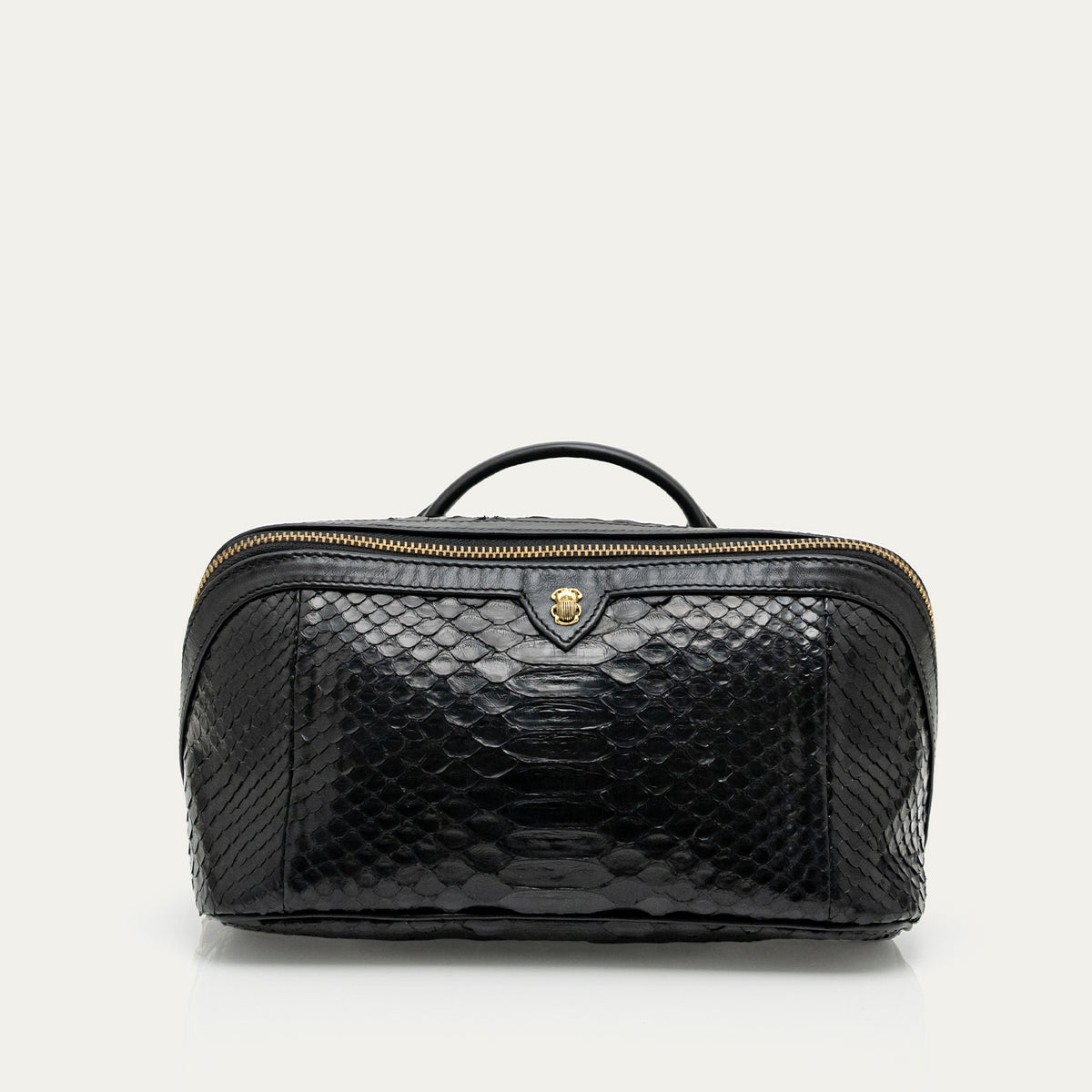 Trousse Claris Virot Charlotte Python Noir | Podiums Nancy