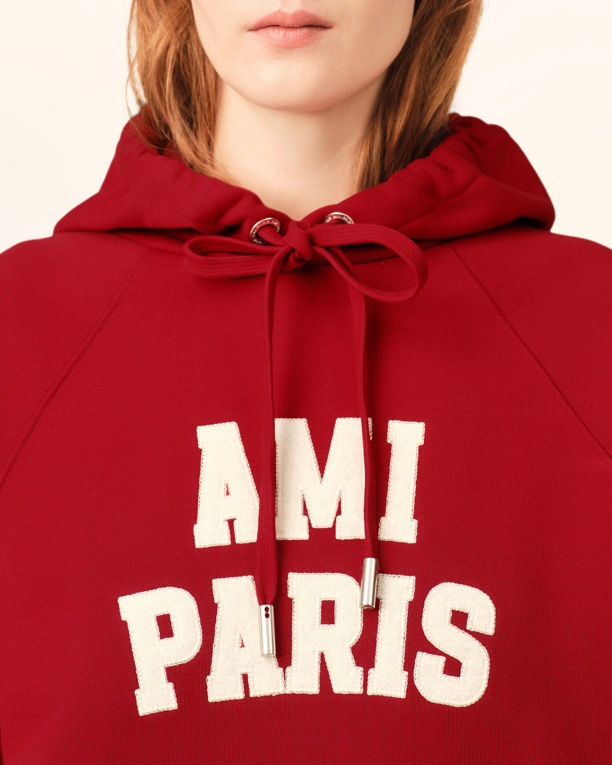 Hoodie Ami Paris Rouge Rubis