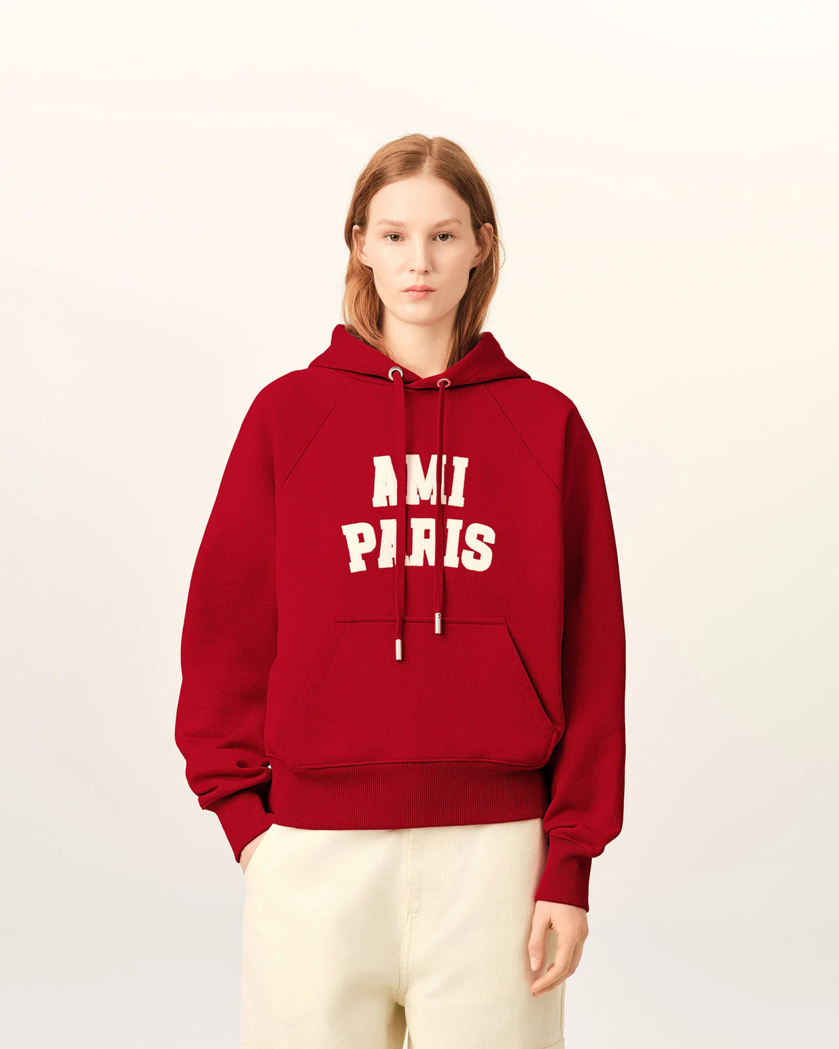 Hoodie Ami Paris Rouge Rubis