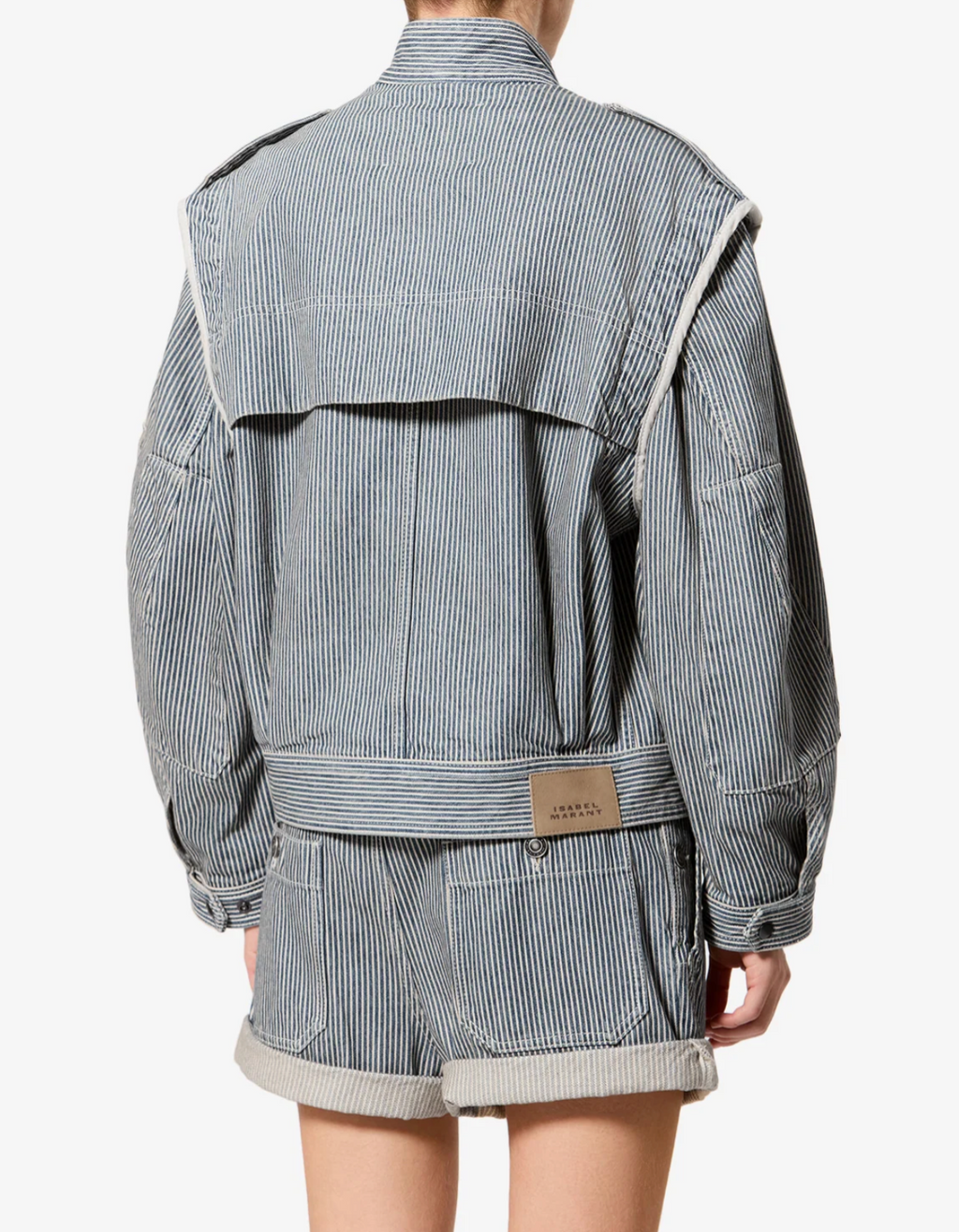 Veste Marant Etoile Edany Bleu/Blanc | Podiums Nancy