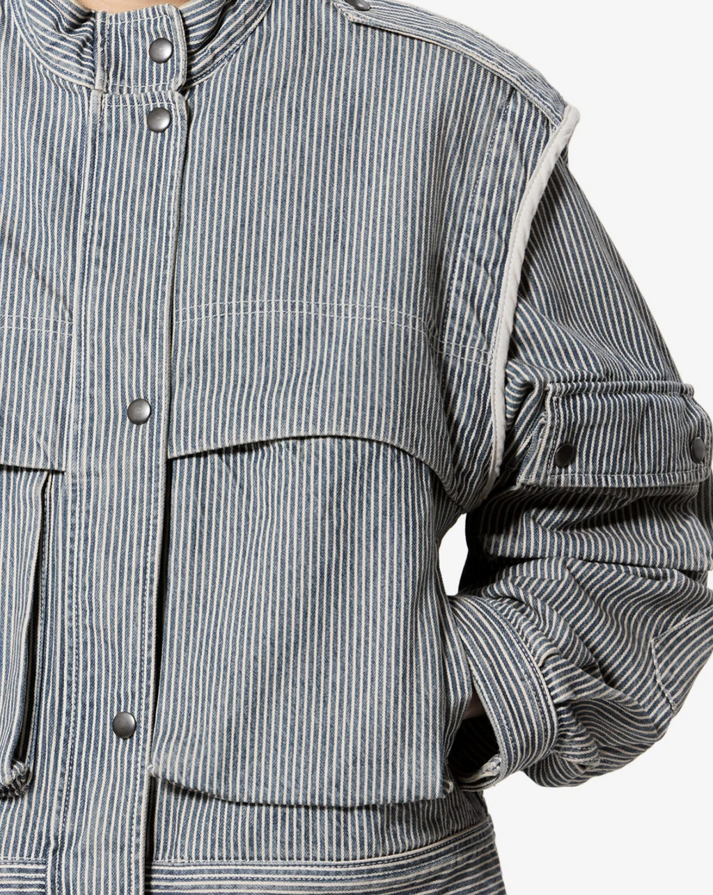 Veste Marant Etoile Edany Bleu/Blanc | Podiums Nancy