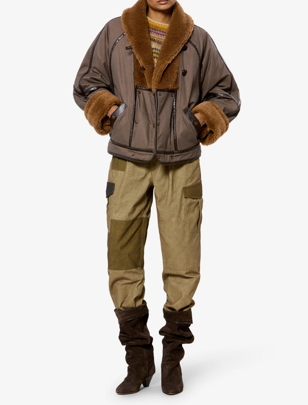 Veste Marant Etoile Olinka Marron | Podiums Nancy