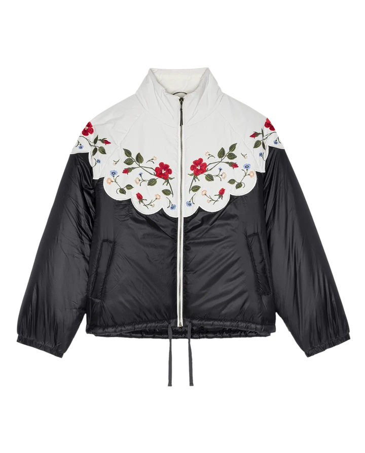 Veste TheGreat. Wildflower Puffer Almost Black | Podiums Nancy