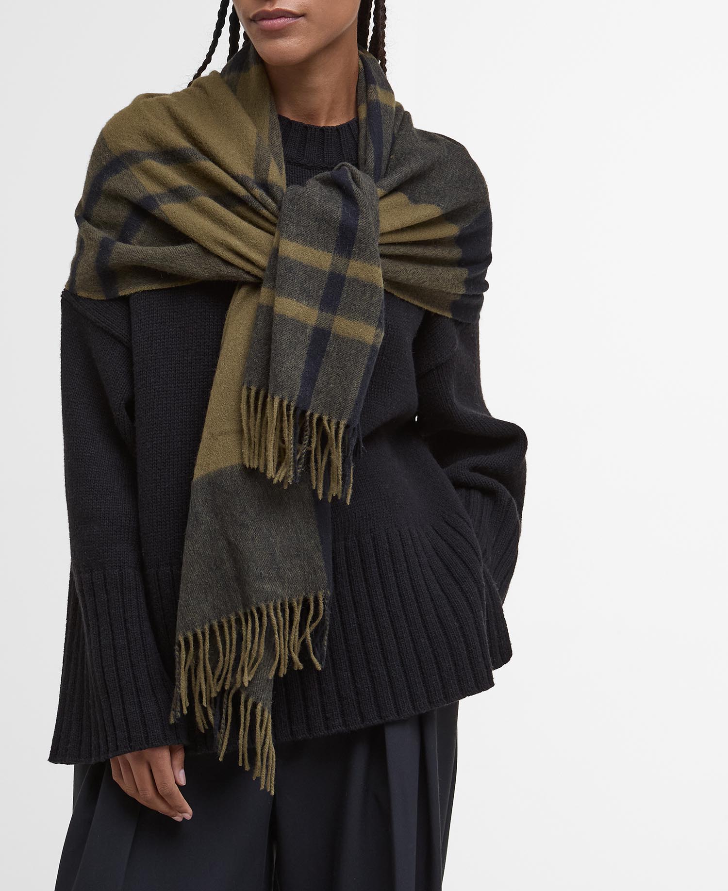 maxine tartan scarf