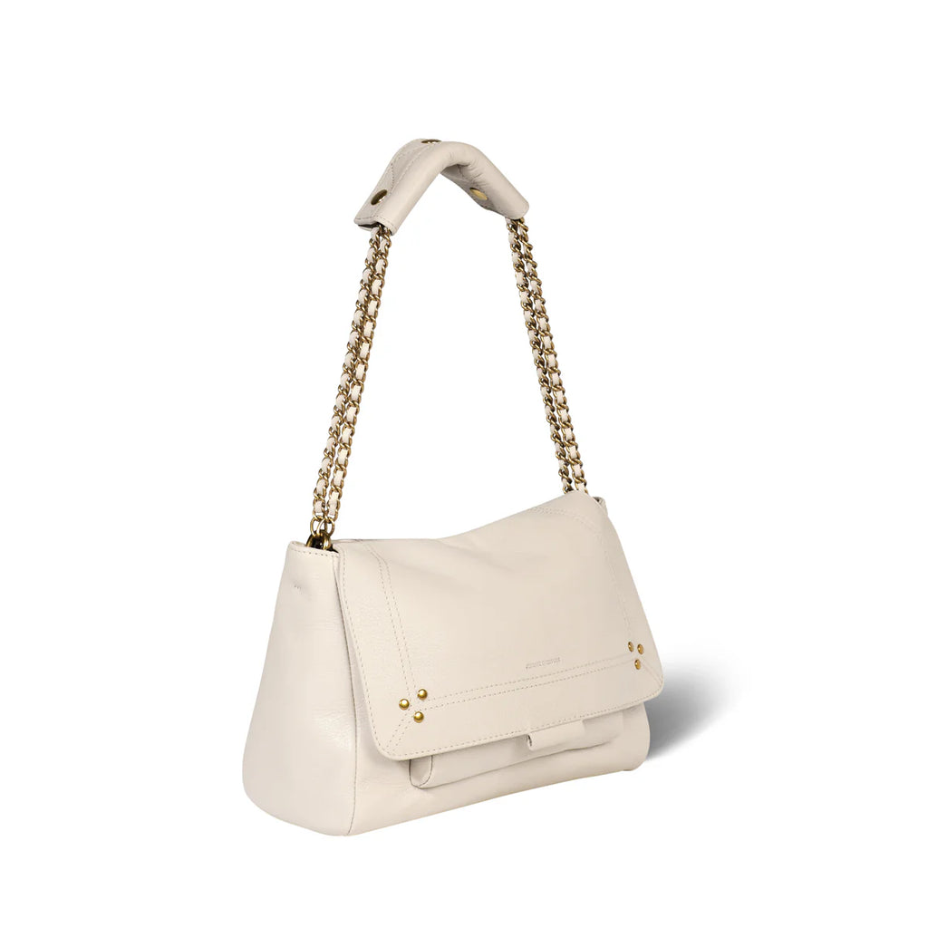 Sac à main Jérôme Dreyfuss Lulu m ecru graine