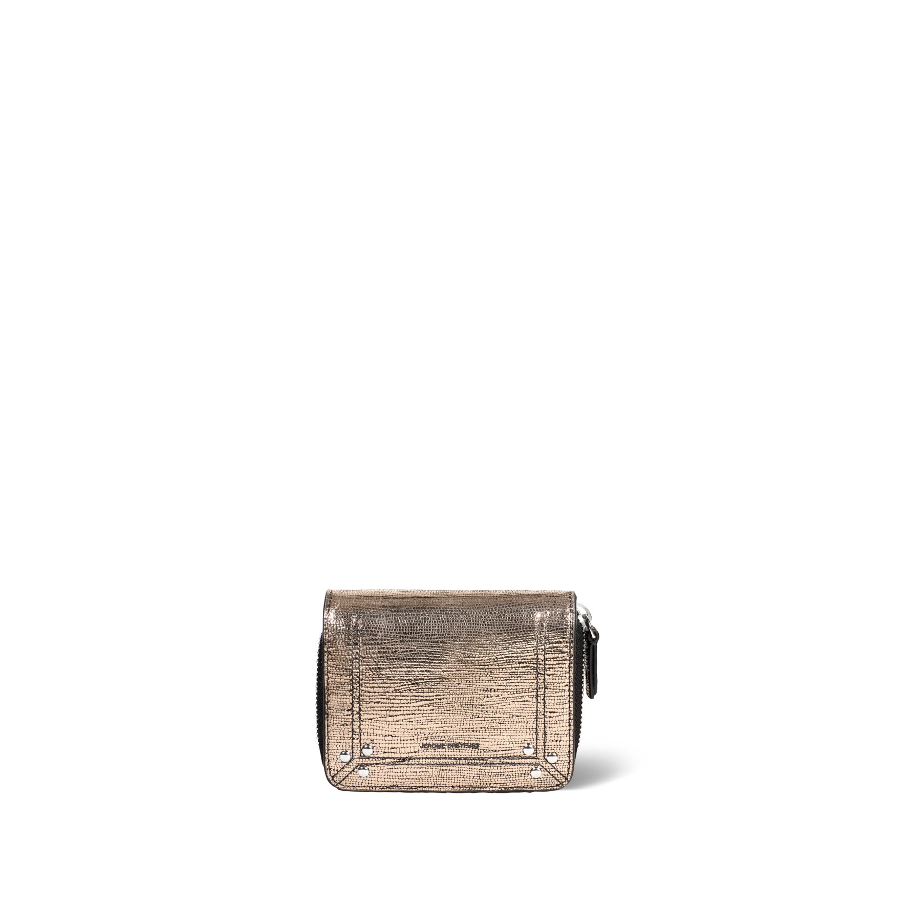 Porte-monnaie Jérôme Dreyfuss André lamé champagne