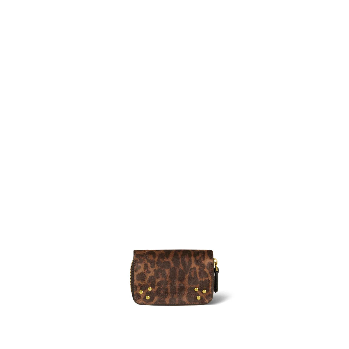 Porte - monnaie Jérôme Dreyfuss Henri leopard naturel