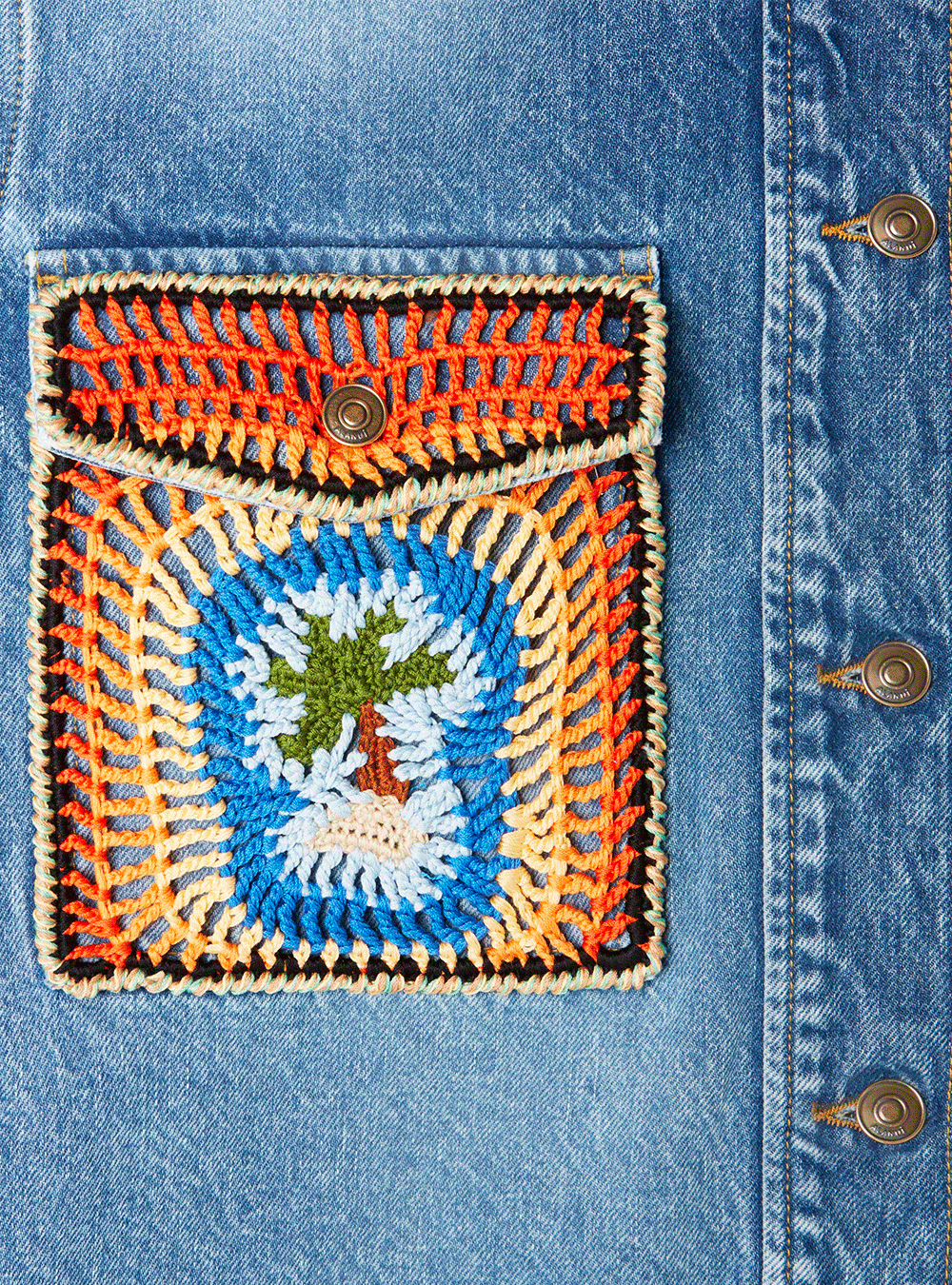 CHEMISE SUNNY CROCHET DENIM - PODIUMS NANCY