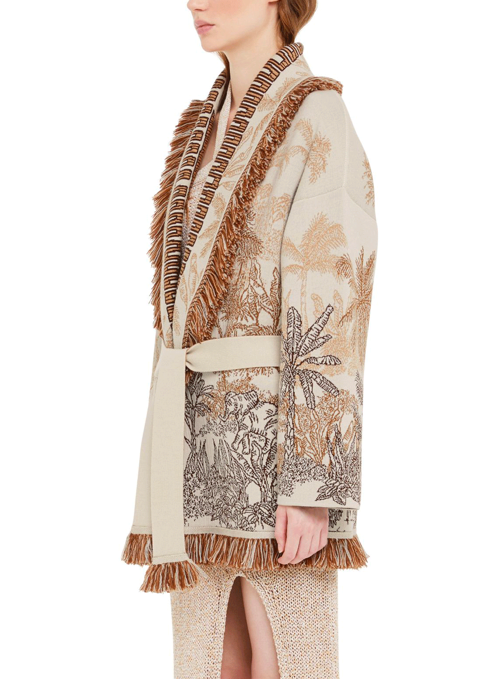 CARDIGAN JUNGLE TOILE DE JOUY CHALK - PODIUMS NANCY