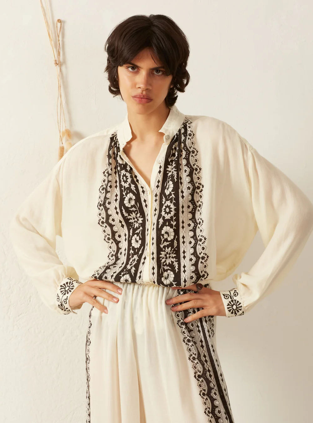 CHEMISE KIKI NOIR RIVIERA - PODIUMS NANCY