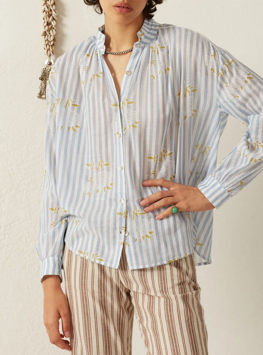 CHEMISE KIKI MAGNOLIA STRIPE - PODIUMS NANCY