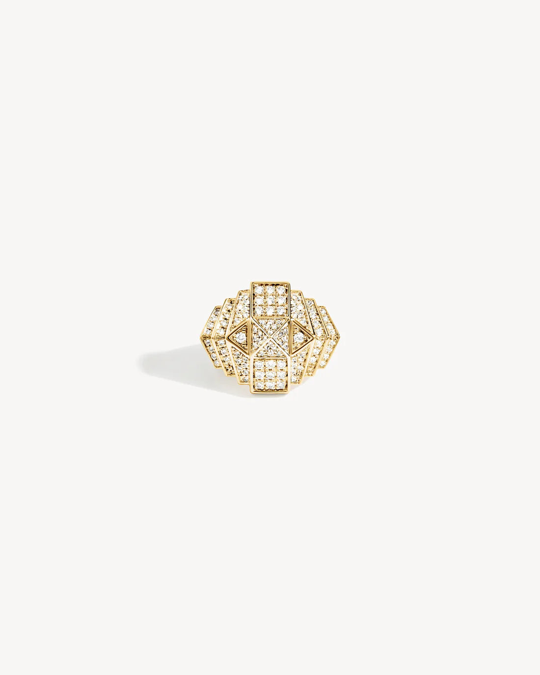 Bague Statement Mini Rockaway Pyramide Or Jaune | Podiums Nancy