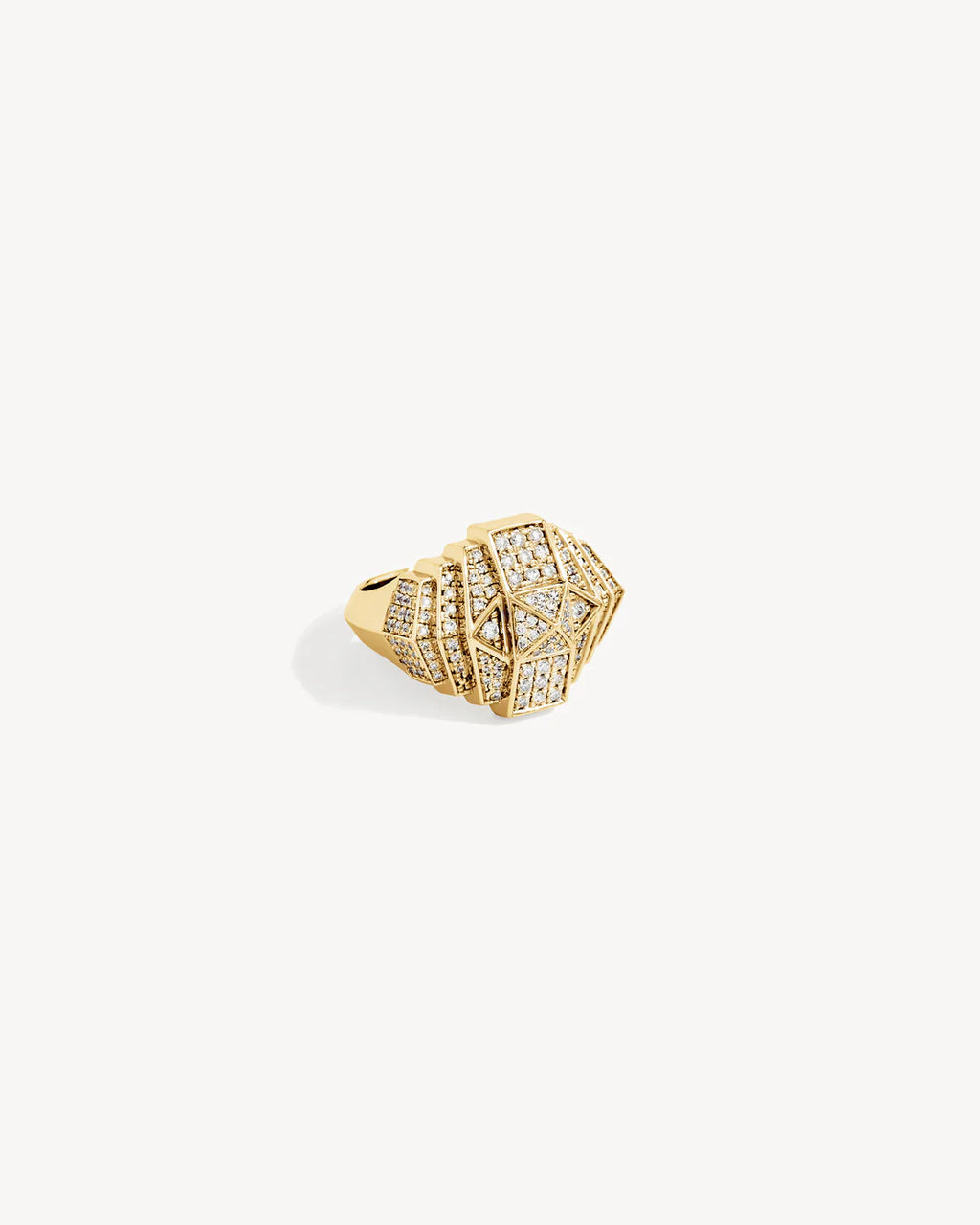 Bague Statement Mini Rockaway Pyramide Or Jaune | Podiums Nancy