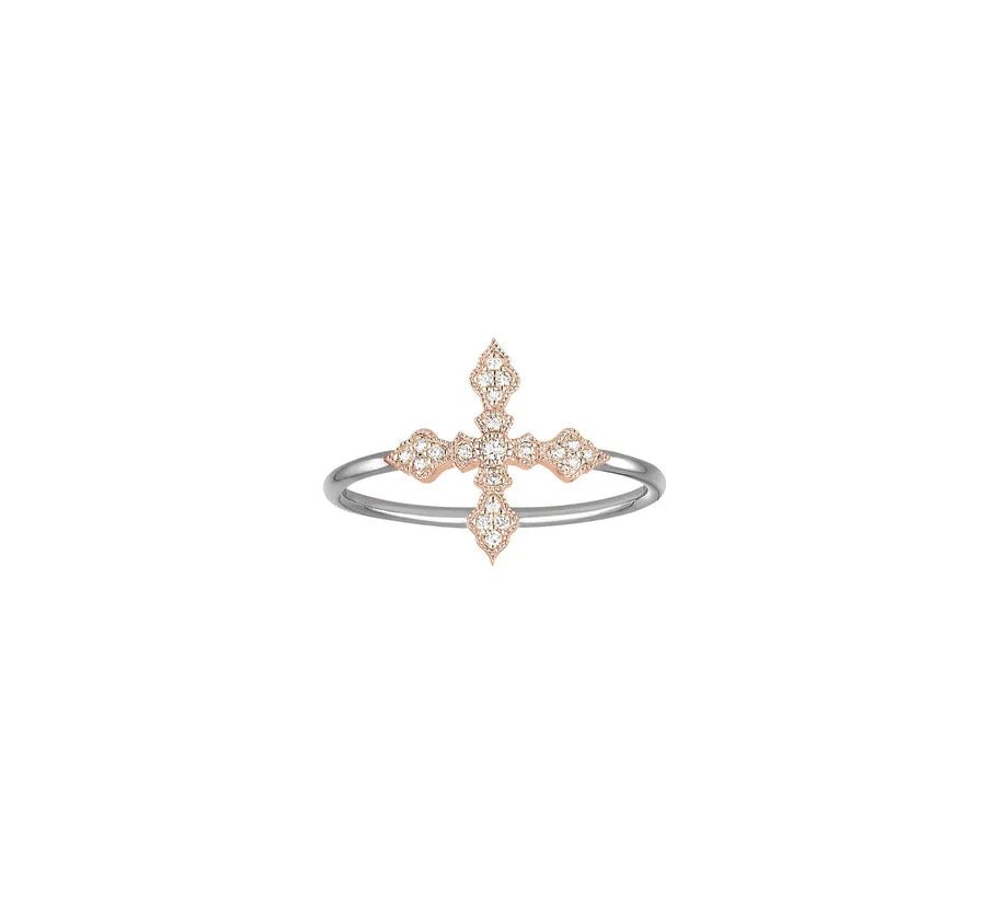 Bague Stone Paris Virgin Or Rose/Noir | Podiums Nancy