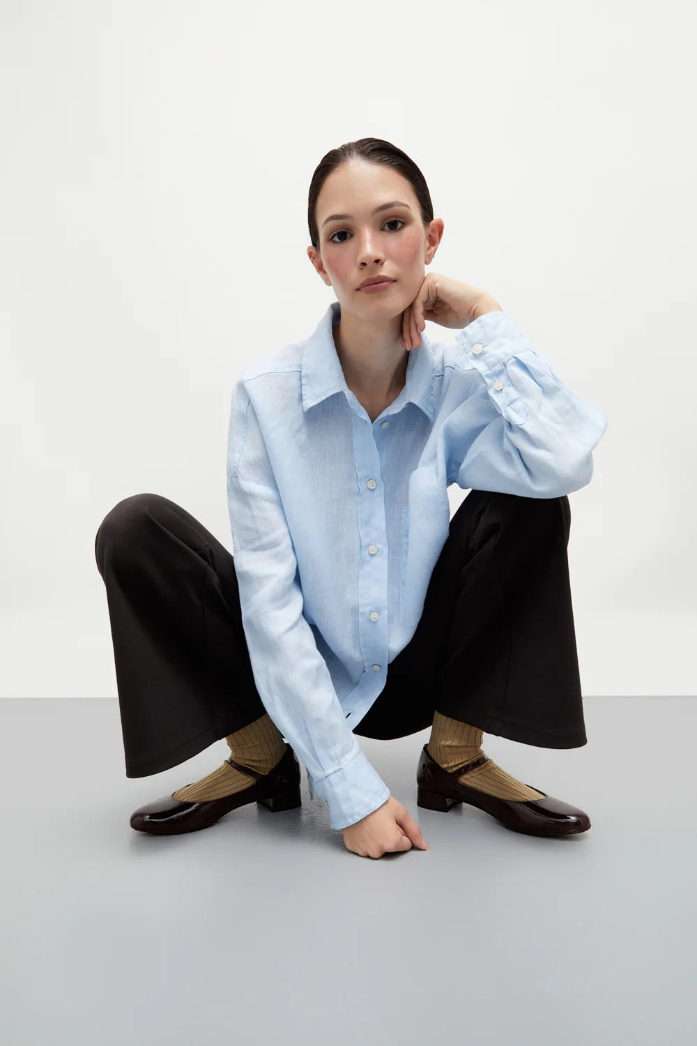 Ballerines Augusta Emilia Glossy Chocolat