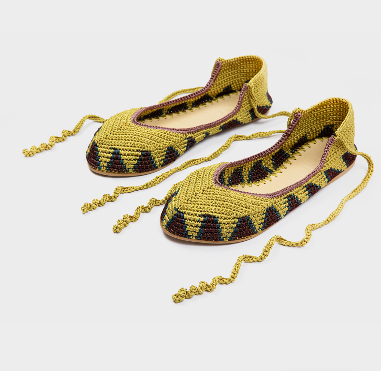 Ballerines Kashura Moutarde Jaune