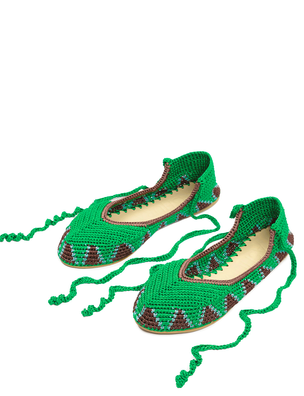 Ballerines Kashura Basilique Vert | Podiums Nancy