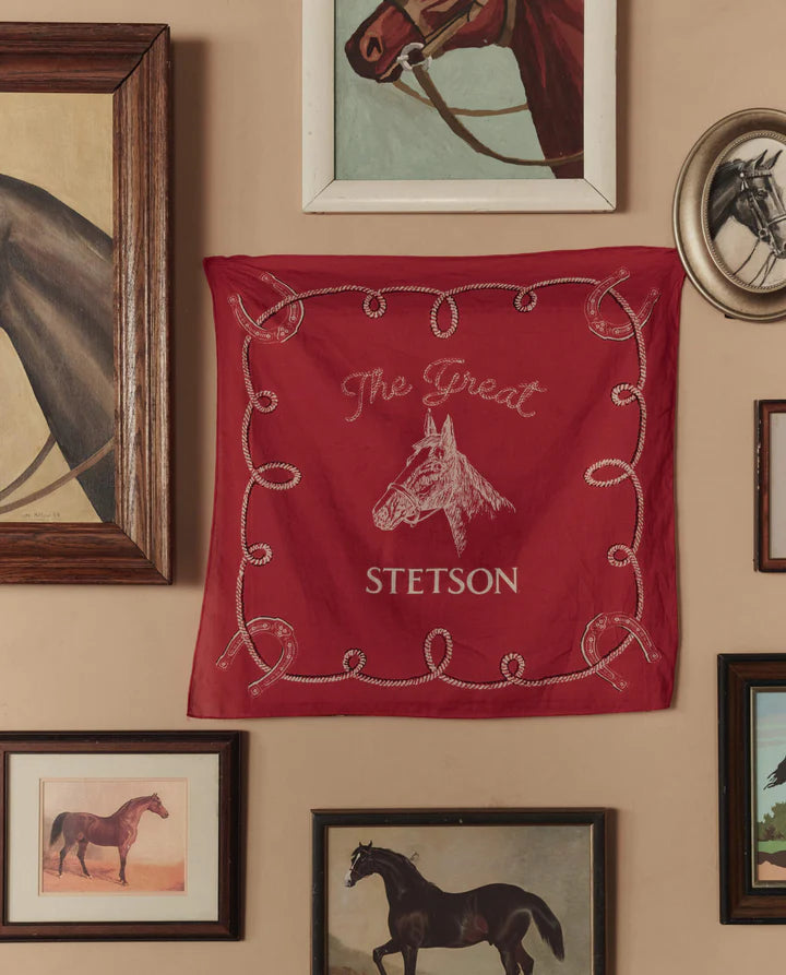 Bandana TheGreat. Stetson Western Rouge - PODIUMS NANCY