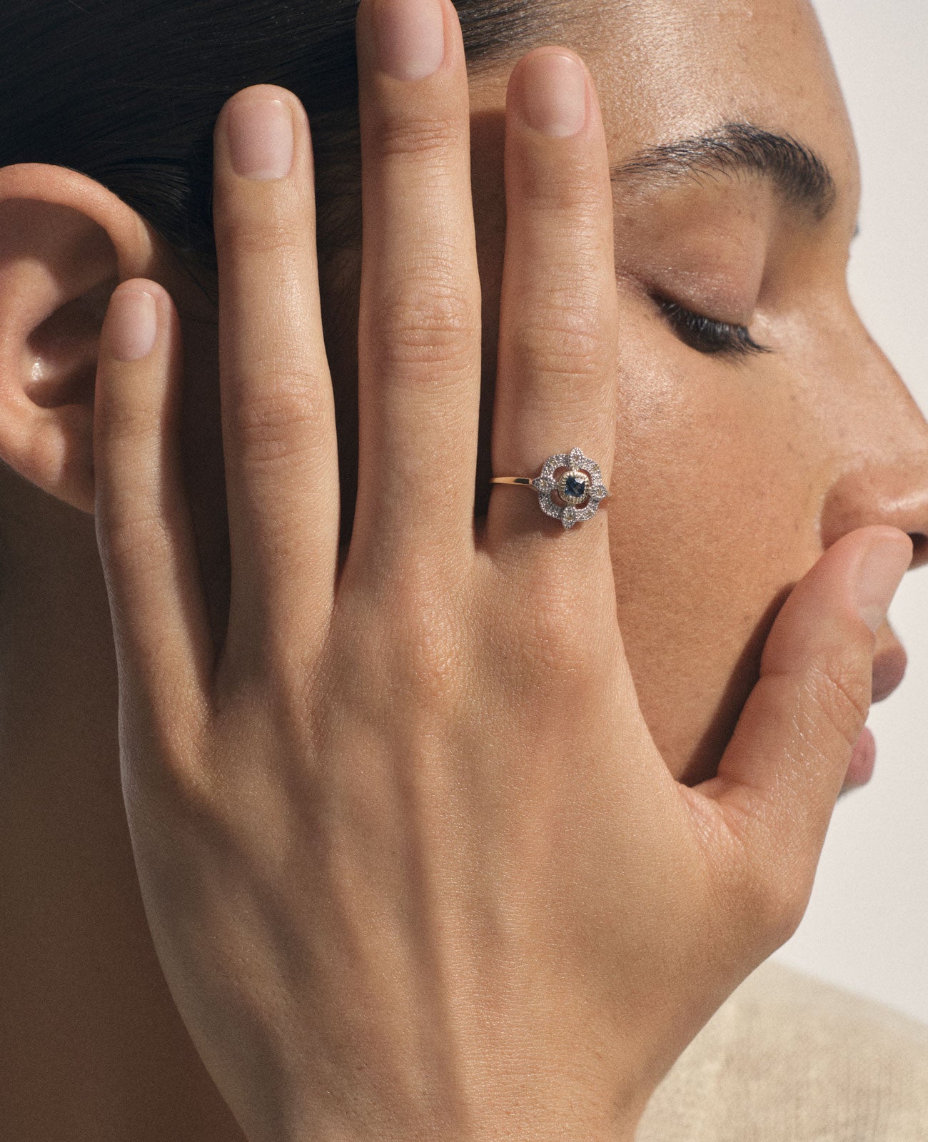 Bague Pascale Monvoisin Bettina London Blue Topaz