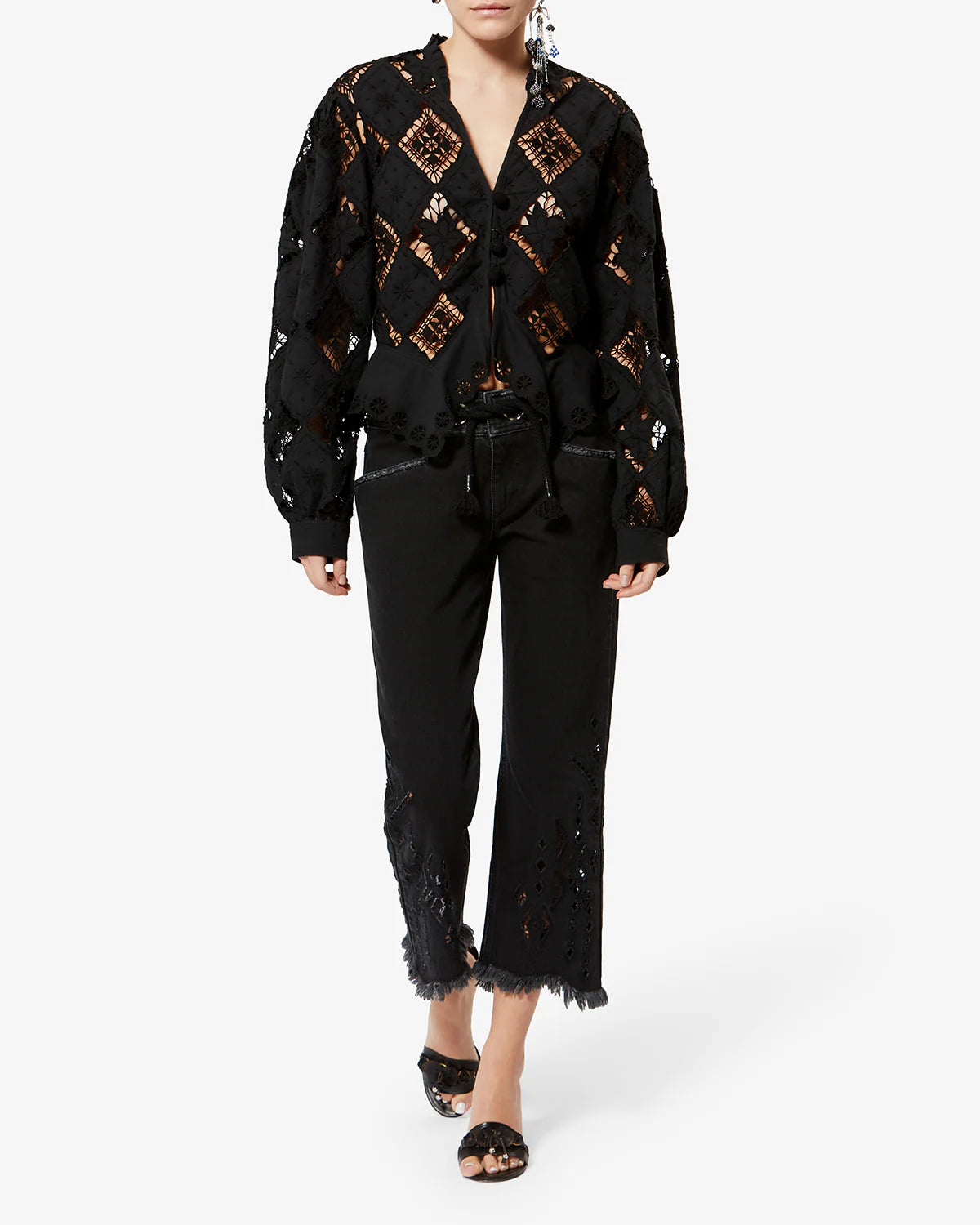 Blouse Isabel Marant Nina Noire | Podiums Nancy