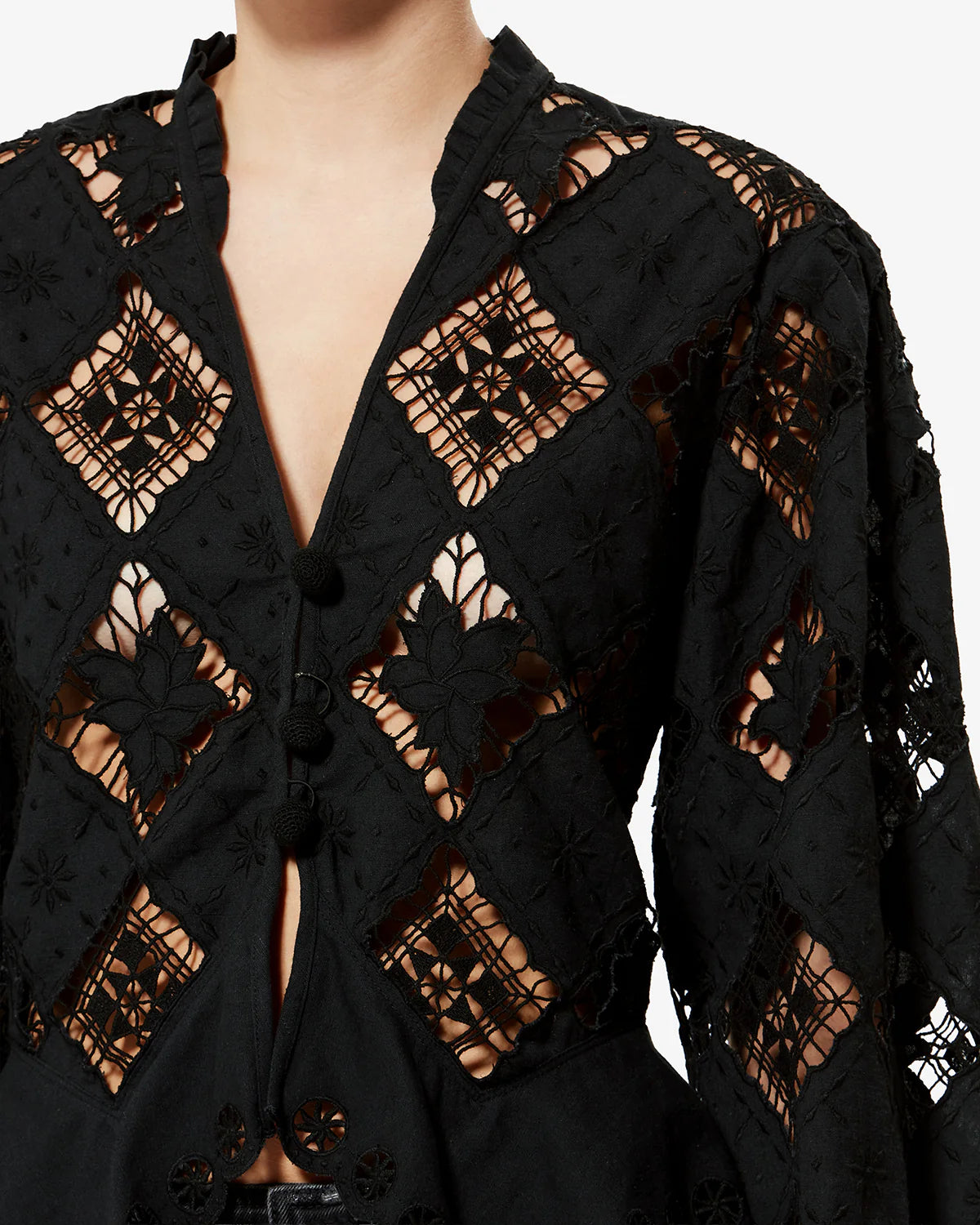 Blouse Isabel Marant Nina Noire | Podiums Nancy