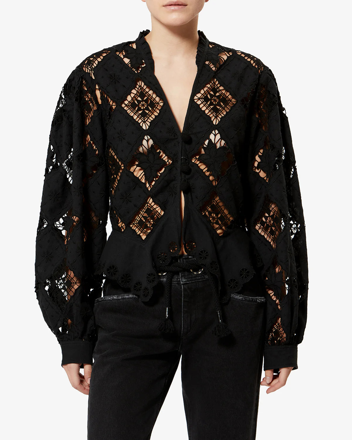 Blouse Isabel Marant Nina Noire | Podiums Nancy