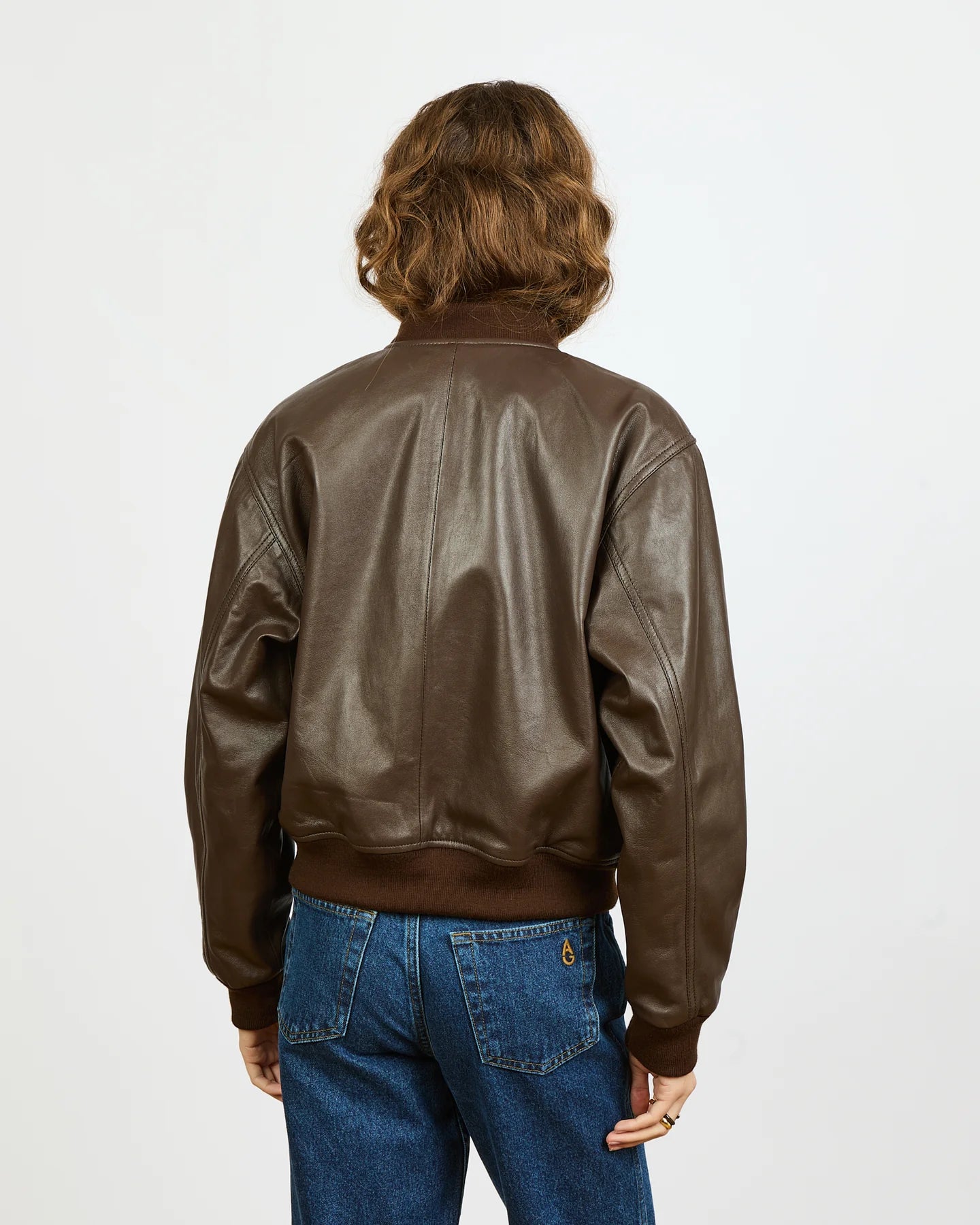 Veste Cuir Alexandra Golovanoff Marlon Chocolat - PODIUMS NANCY