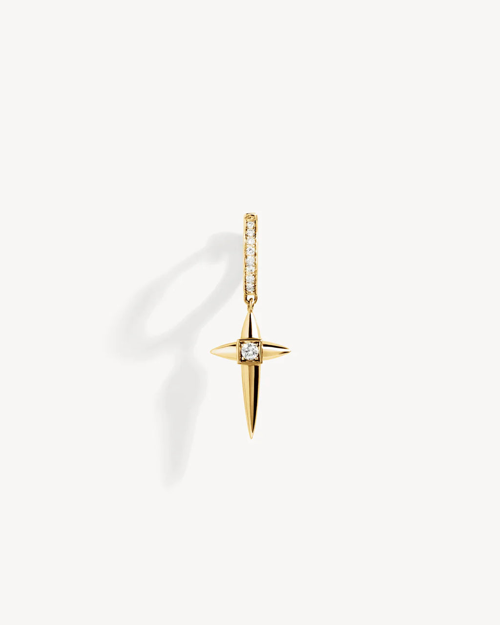 Boucle d'Oreille Statement Mini Rockaway Cross Or Jaune | Podiums Nancy