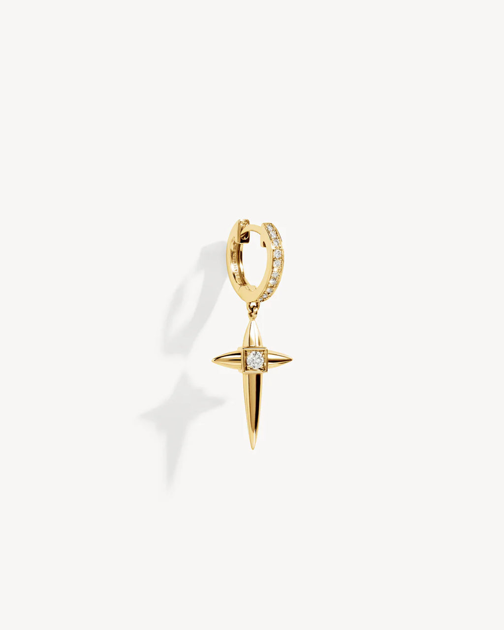 Boucle d'Oreille Statement Mini Rockaway Cross Or Jaune | Podiums Nancy
