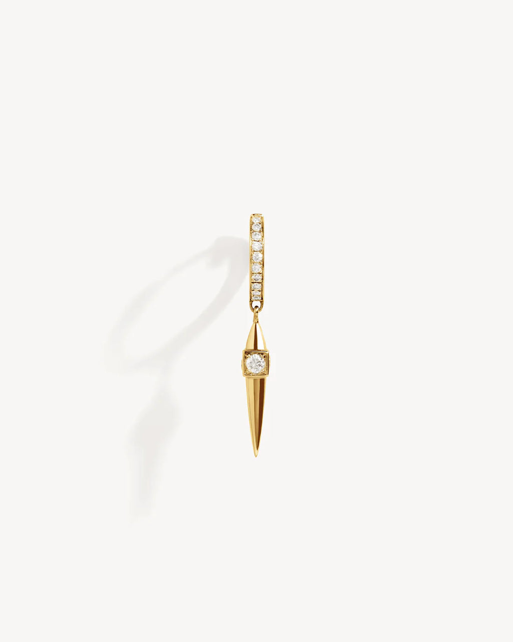 Boucle d'Oreille Statement Rockaway Pic Or Jaune | Podiums Nancy