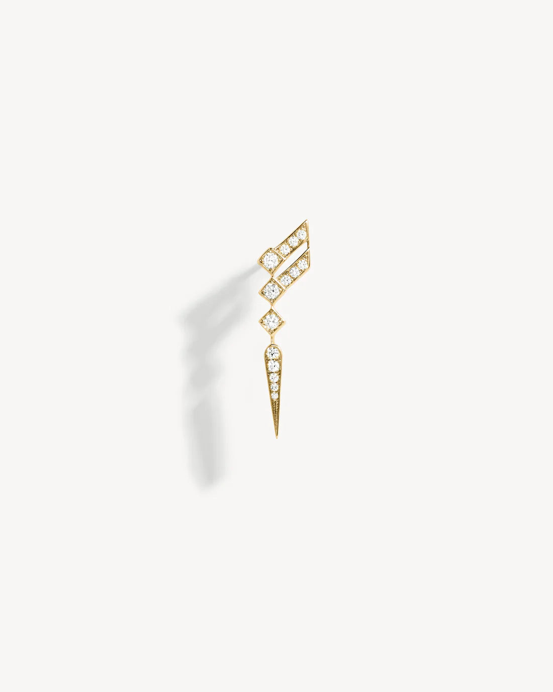 Boucle d'Oreille Statement Stairway Wings Or Jaune  | Podiums Nancy