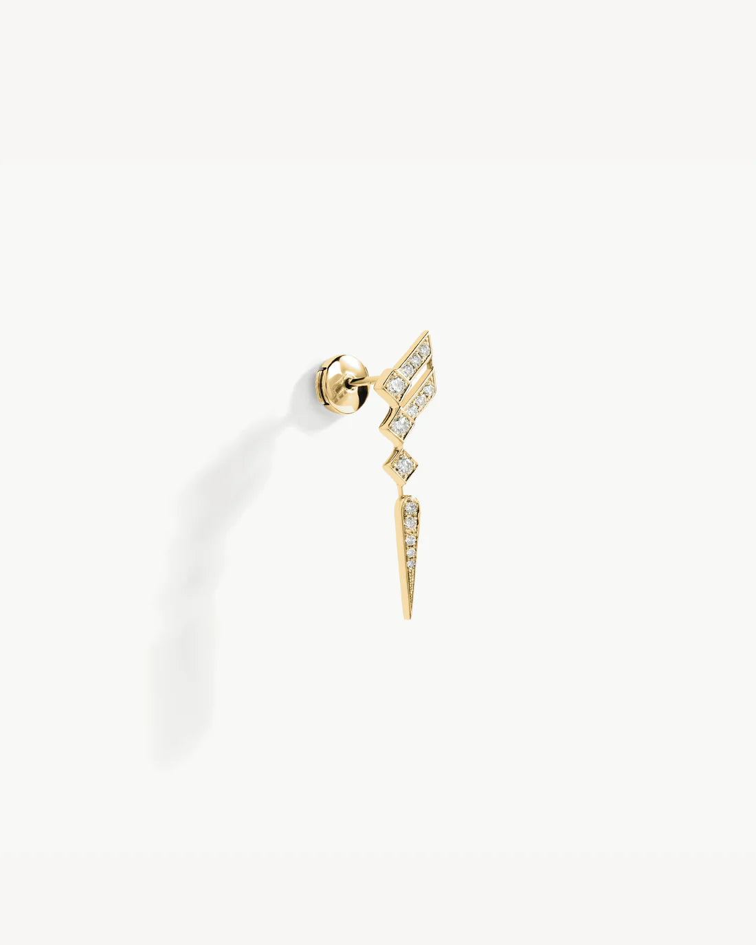 Boucle d'Oreille Statement Stairway Wings Or Jaune  | Podiums Nancy