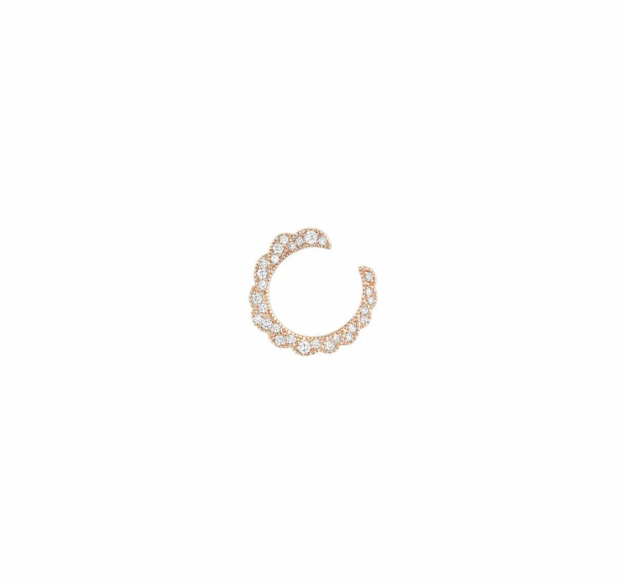 Boucle d'Oreille Stone Paris Ama Or Rose Coté Droit | Podiums Nancy