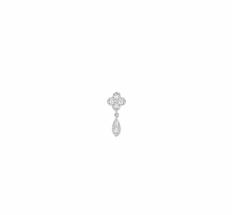 Boucle d'Oreille Stone Paris Bouton Fleurs Du Mal Or | Podiums Nancy 