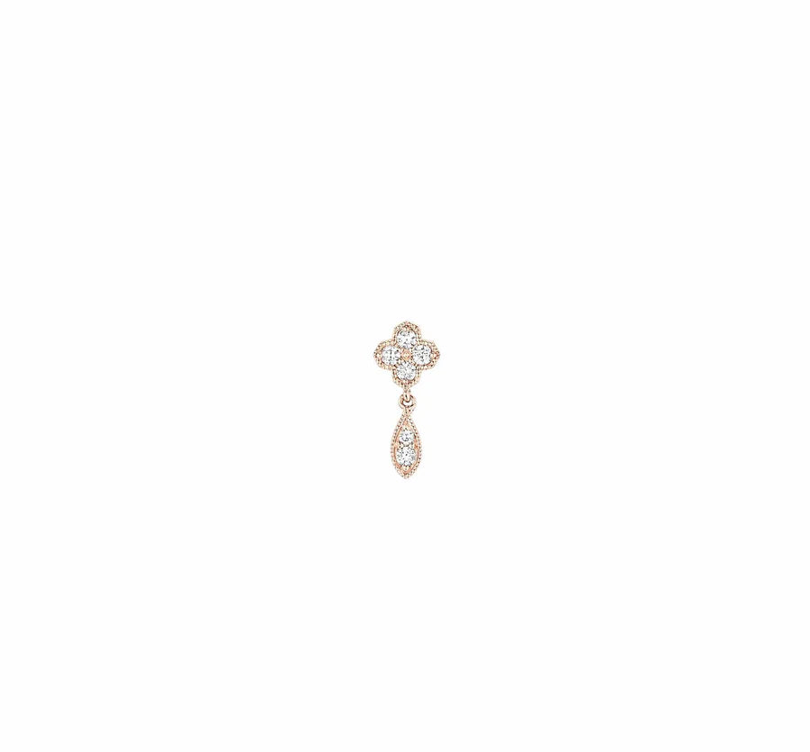 Boucle d'Oreille Stone Paris Bouton Fleurs Du Mal Or | Podiums Nancy 