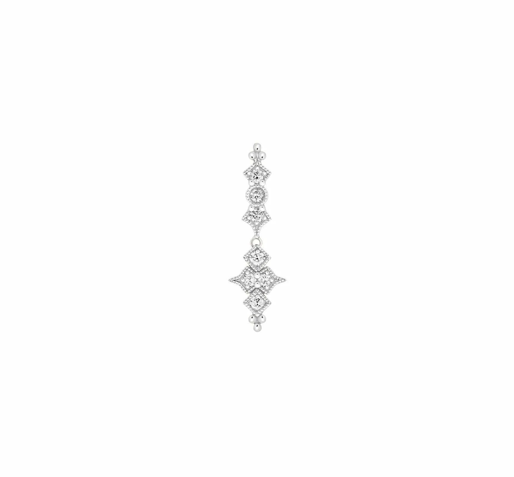 Boucle d'oreille Stone Paris Bouton Glitter Or | Podiums Nancy