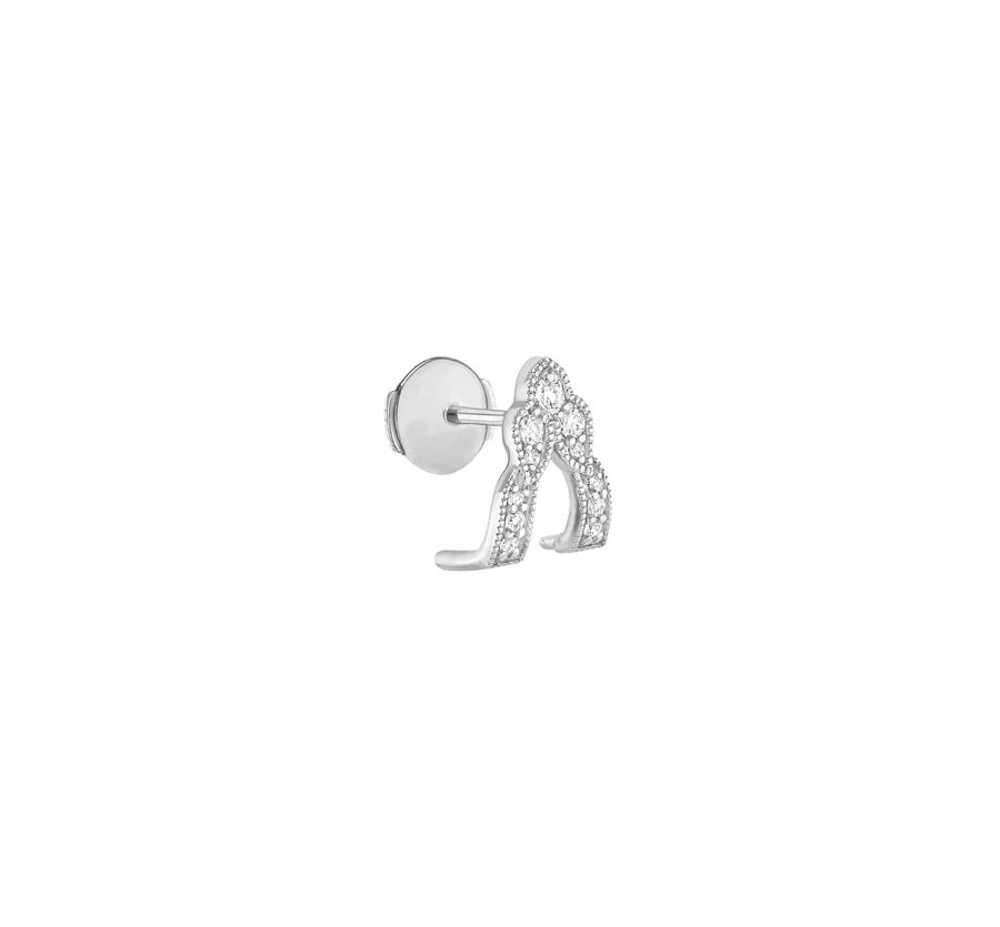 Boucle d'Oreille Stone Paris Bouton Métropolis Or | Podiums Nancy 