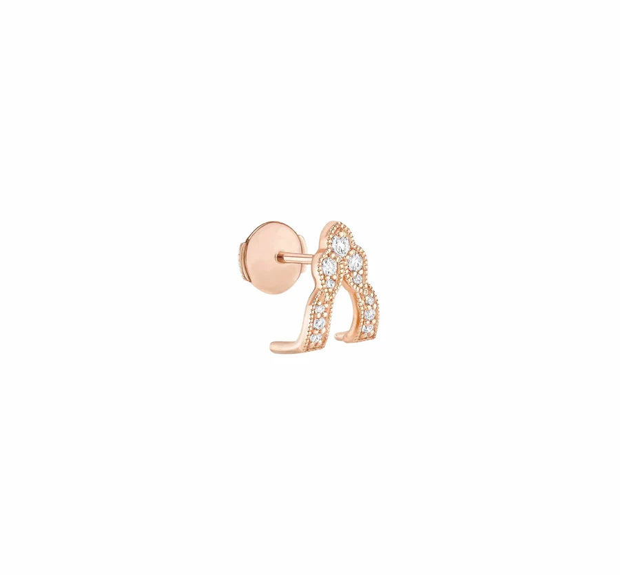 Boucle d'Oreille Stone Paris Bouton Métropolis Or | Podiums Nancy 