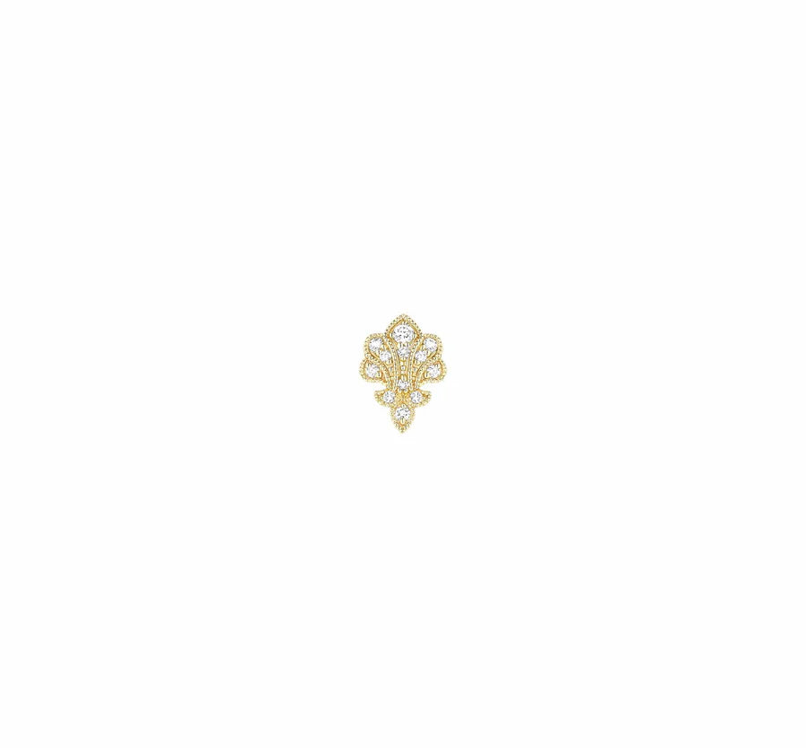 Boucle d'Oreille Stone Paris Bouton Venus Or Jaune | Podiums Nancy