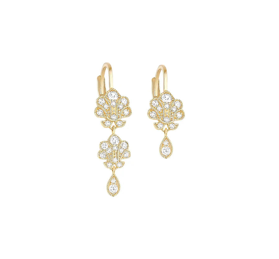 Boucle d'Oreilles Stone Paris Venus Dormeuse Or Jaune | Podiums Nancy