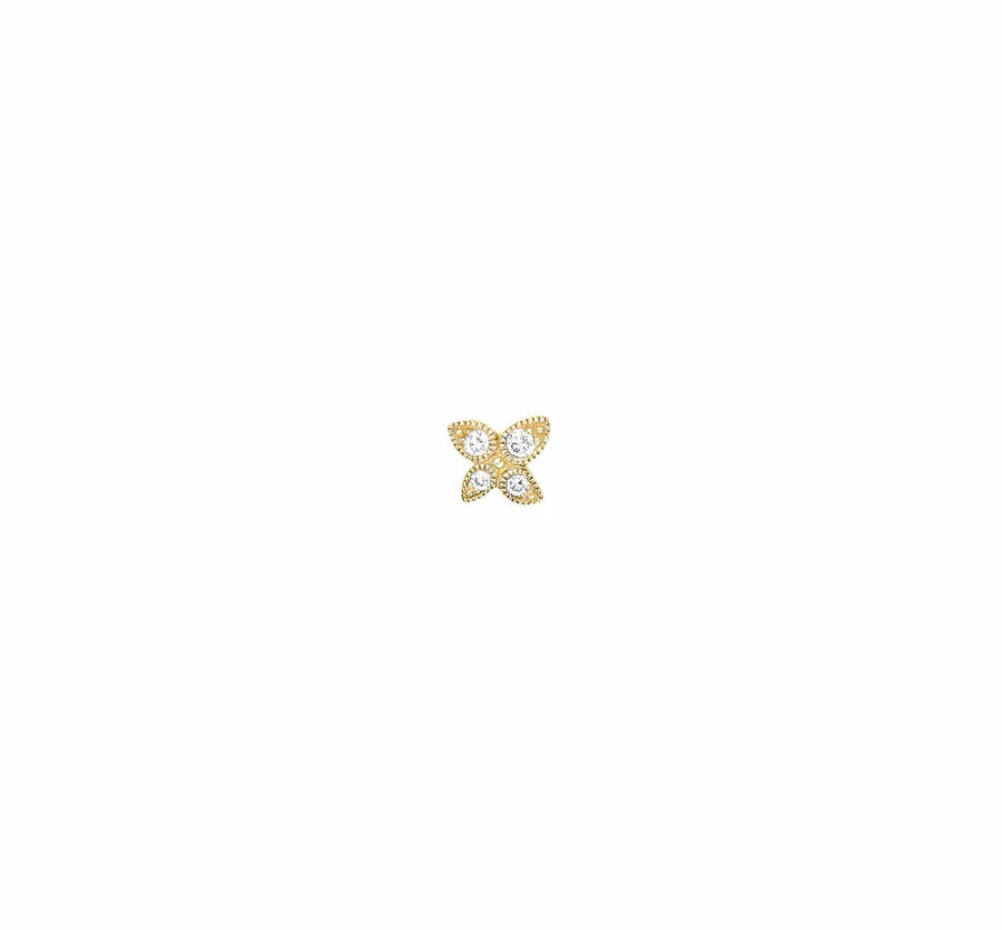Boucle d'Oreille Stone Paris Bouton Whisper Or Jaune | Podiums Nancy 
