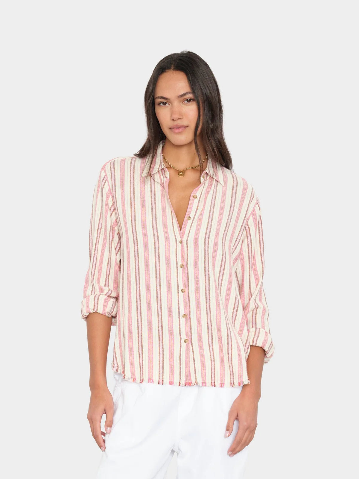 Chemise Xirena Bowie Dusty Pink Stripe