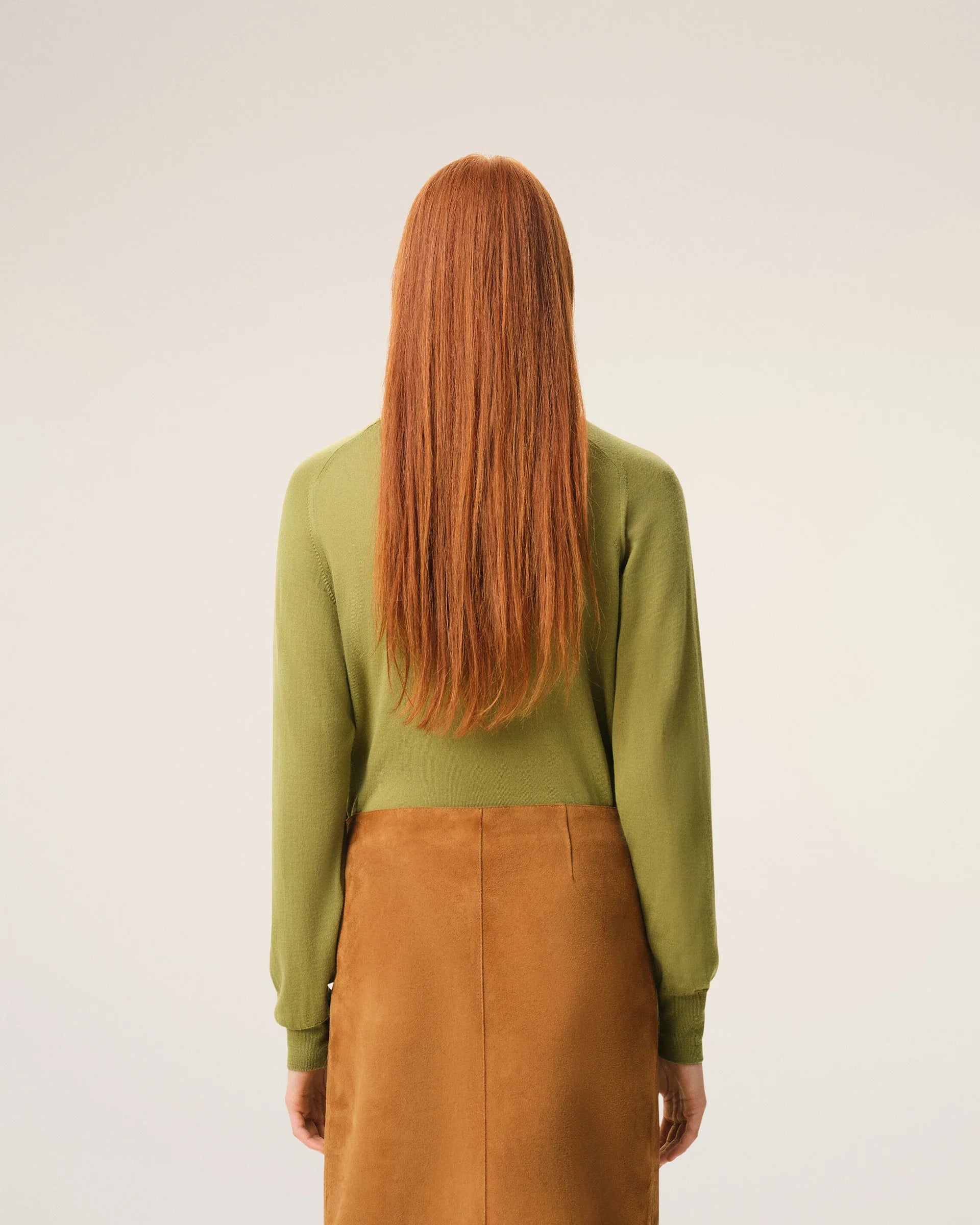 Cardigan Ami Paris Crewneck Gris Matcha/Noir | Podiums Nancy
